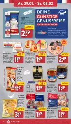 Gazetka promocyjna Aldi Nord - Von Montag - Gazetka - ważna od 03.02 do 03.02.2024 - strona 10 - produkty: aldi, asti, aus der tiefkühlung, Croissant, croissants, eis, elle, fol epi, französischer weichkäse, gin, Hefe, Käse, konfitüre, konfitüre extra, küche, kuchen, leine, LG, maille, nuss, reis, salami, senf, snack, Spezi, teller, Ti, weichkäse, ZTE