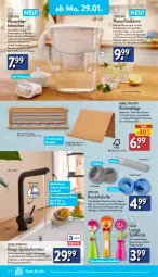 Gazetka promocyjna Aldi Nord - Von Montag - Gazetka - ważna od 03.02 do 03.02.2024 - strona 14 - produkty: armatur, bambus, bürste, Crofton, decke, Deckel, dell, elle, flasche, geschirr, geschirrspüler, getränk, getränke, gin, Haushaltsgeräte, Holz, kaffee, küche, Küchen, Kugel, Lusti, mac, Mode, regal, Reinigung, Ria, ring, rwe, schläuche, Soda, spülmaschinen, Spültischarmatur, tablet, tee, Ti, tisch, wandregal, waschmaschine, wasser, wasserfilter, ZTE