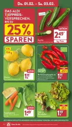 Gazetka promocyjna Aldi Nord - Von Montag - Gazetka - ważna od 03.02 do 03.02.2024 - strona 22 - produkty: aldi, angebot, ball, bio, Bio-Gemüse, eis, paprika, paprika rot, reis, salat, Spitzpaprika, suppe, suppen, Ti, trolli, zitrone, zitronen, ZTE, zucchini