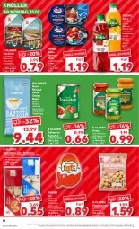 Gazetka promocyjna Kaufland - Prospekt - Gazetka - ważna od 17.01 do 17.01.2024 - strona 40 - produkty: Alwa, angebot, baguette, baguettes, blume, blumen, blumenöl, bohne, bohnen, brötchen, caffè crema, creme, dallmayr, eis, filet, filets, frucht, fruchtsaft, genovese, hering, Herings, heringsfilets, kakao, Kinder, Kugel, mac, macadamia, milch, mineralwasser, pesto, ring, saft, salz, Sardinen, sonnenblume, sonnenblumen, sonnenblumenöl, Ti, tomate, tomaten, Tomatensaft, volvic, wasser, weizenbrötchen, ZTE