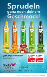 Gazetka promocyjna Kaufland - Prospekt - Gazetka - ważna od 17.01 do 17.01.2024 - strona 44 - produkty: angebot, angebote, apfel, limette, mac, Mett, minze, orange, passend für alle, Soda, sodastream, Sprudel, Ti, wasser, wassersprudler, Yo, zitrone, zucker