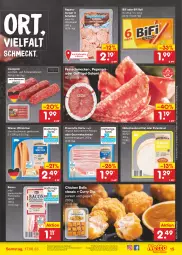 Gazetka promocyjna Netto Marken-Discount - Filial-Angebote - Gazetka - ważna od 17.06 do 17.06.2023 - strona 15 - produkty: angebot, bacon, ball, bestpreis, bifi, brustfilet, buch, burger, cevapcici, curry, dip, eis, feinschmecker, filet, fleisch, Frühstücksspeck, Geflügel, gewürz, gin, hähnchenbrust, hähnchenbrustfilet, Holz, peperoni, Peroni, prosciutto, prosciutto cotto, pute, putenbrust, regensburger, reis, rezept, salami, salat, schinken, schwein, schweine, schweinefleisch, Speck, Ti, wein, weine, wiener, wiener würstchen, wurst, wurst in selbstbedienung, würstchen, ZTE