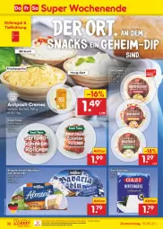 Gazetka promocyjna Netto Marken-Discount - Filial-Angebote - Gazetka - ważna od 17.06 do 17.06.2023 - strona 32 - produkty: antipasti, asti, bavaria blu, bergader, bestpreis, creme, dip, eis, hirtenkäse, honig, Honig-Senf, HP, Käse, kirsch, kühlregal, ndk, paprika, regal, reis, Ria, salat, salate, senf, snack, snacks, Tapas, Ti, weichkäse