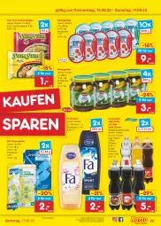 Gazetka promocyjna Netto Marken-Discount - Filial-Angebote - Gazetka - ważna od 17.06 do 17.06.2023 - strona 35 - produkty: angebot, bestpreis, cola, dusche, eis, filet, filets, flasche, gurke, gurken, hering, Herings, heringsfilets, limo, limonade, limonaden, nudel, nudeln, reis, ring, Ti, Yum Yum, ZTE, zucker