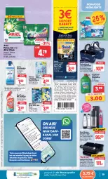 Gazetka promocyjna Combi - Prospekte - Gazetka - ważna od 16.03 do 16.03.2024 - strona 19 - produkty: ariel, auer, auto, bio, biozidprodukte, Bref, bref power, coupon, coupons, dauertiefpreis, einkaufskorb, eis, elle, erde, febreze, Finish, flasche, geschirr, gin, glasflasche, grill, grillplatte, korb, kraft, latte, lenor, lenor weichspüler, Pods, Rauch, reis, rwe, saft, salz, Schal, Schale, Soda, spülmaschinen, teller, Ti, tiefpreis, wasser, wassersprudler, wc frisch, WC Frisch Kraft Aktiv, weichspüler, ZTE