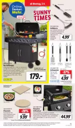 Gazetka promocyjna Lidl - Aktionsprospekt - Gazetka - ważna od 08.04 do 08.04.2023 - strona 19 - produkty: backofen, backofen und, bürste, decke, Deckel, edelstahl, eis, flasche, gabel, gasflaschen, gasgrill, grill, grillfläche, grillrost, grillzange, Grillzubehör, Holz, holzkohle, holzkohlegrill, Kohlegrill, lamm, LG, maille, Mantel, Meister, mit thermometer, Ofen, Pinsel, pizza, Pizzaofen, reis, schlauch, thermometer, thermostat, Ti, weck, ZTE