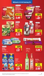 Gazetka promocyjna Lidl - Aktionsprospekt - Gazetka - ważna od 08.04 do 08.04.2023 - strona 43 - produkty: aktionspreis, angebot, coppenrath, dessert, ehrmann, Ehrmann Grand Dessert, eis, eistee, exquisa, exquisa frischkäse, frischkäse, grill, Grillkäse, Käse, Meister, milch, Müller, müllermilch, pfanne, Pfanner, reis, rouge, rougette, tee, Ti, toblerone, torte, ZTE