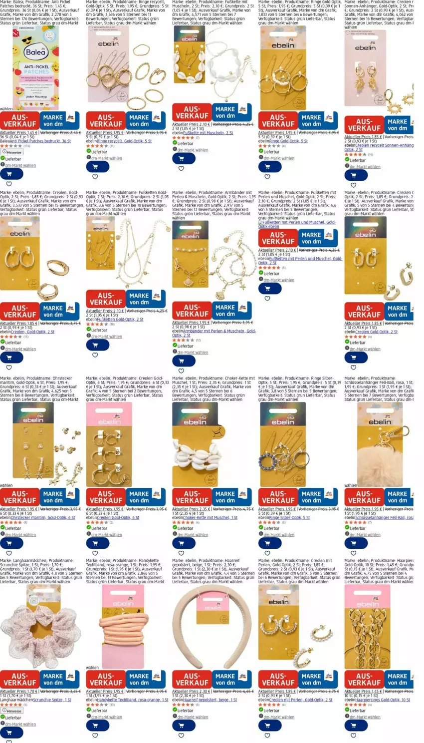 Aktueller Prospekt Dm Drogerie - Prospekte - von 29.09 bis 08.10.2025 - strona 1 - produkty: Anhänger, ball, cin, eis, Elan, elle, Handy, K2, Kette, Muscheln, ohrstecker, orange, perlen, reis, ring, Ti