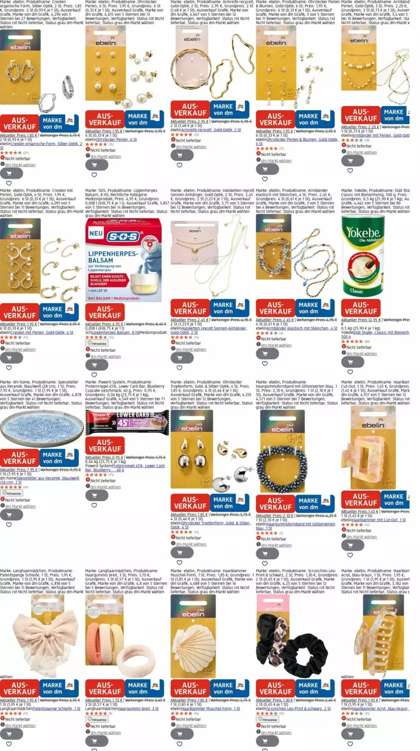 Aktueller Prospekt Dm Drogerie - Prospekte - von 29.09 bis 08.10.2025 - strona 10 - produkty: Anhänger, Armband, asti, balsam, blueberry, blume, blumen, braun, Brei, eis, elle, Halskette, honig, Kette, lamm, mac, medizinprodukt, ohrstecker, perlen, reis, riegel, shake, slip, Speiseteller, teller, Ti, tisch, Yo, Yokebe