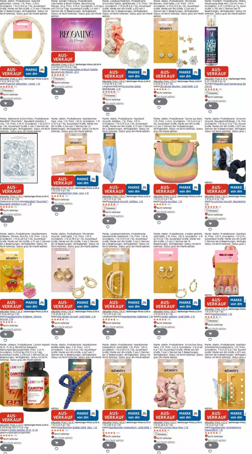Aktueller Prospekt Dm Drogerie - Prospekte - von 29.09 bis 08.10.2025 - strona 11 - produkty: beco, beere, blume, blumen, body, creme, eis, elle, erdbeere, fisch, kirsch, kirsche, Klammern, Körperspray, lamm, LG, Mett, Muscheln, ohrstecker, Palette, Playboy, reis, reiss, rel, Schmetterling, Tasche, Ti, zitrone