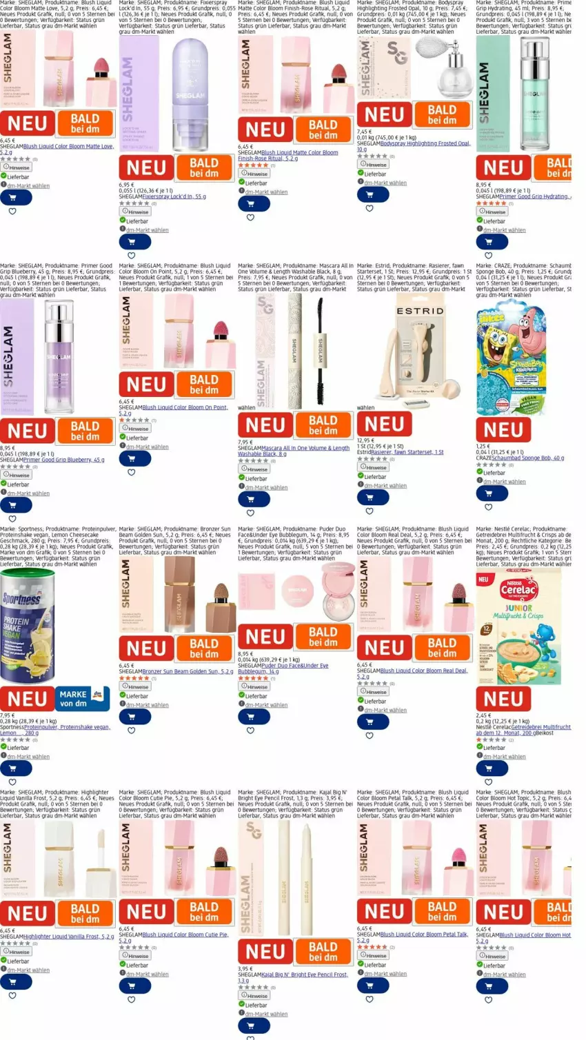 Aktueller Prospekt Dm Drogerie - Prospekte - von 29.09 bis 08.10.2025 - strona 16 - produkty: akku, Bad, blueberry, body, bodyspray, Brei, cheesecake, deo, eier, eis, Finish, frucht, lack, lamm, mac, Mascara, rasierer, reis, rel, schaumbad, shake, Sport, Ti