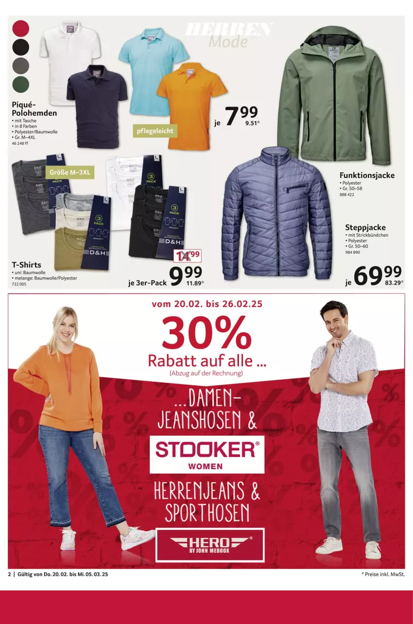 Aktueller Prospekt Selgros - Non Food - von 20.02 bis 05.03.2025 - strona 2 - produkty: Bau, baumwolle, eis, Elan, hemd, hemden, Jacke, reis, shirt, shirts, Steppjacke, T-Shirt, Tasche, Ti, wolle