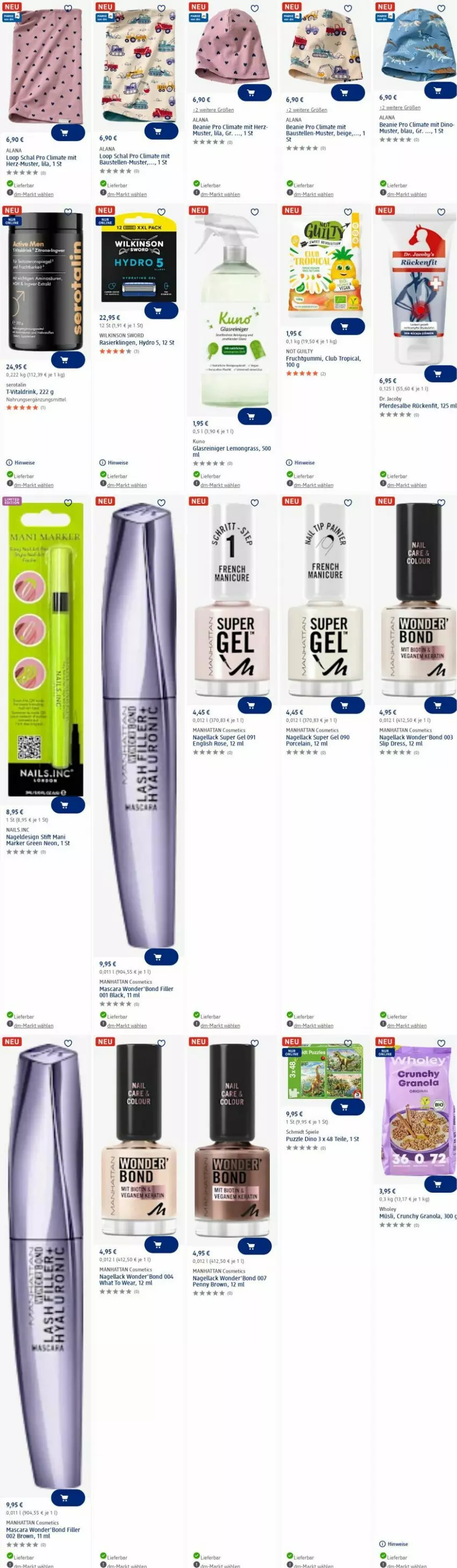 Aktueller Prospekt Dm Drogerie - Prospekte - von 23.06 bis 02.07.2025 - strona 1 - produkty: aust, Bau, Beanie, drink, eis, elle, erde, frucht, fruchtgummi, Glasreiniger, lack, Mascara, müsli, Nagellack, Puzzle, reiniger, rel, Schal, slip, Ti, wilkinson