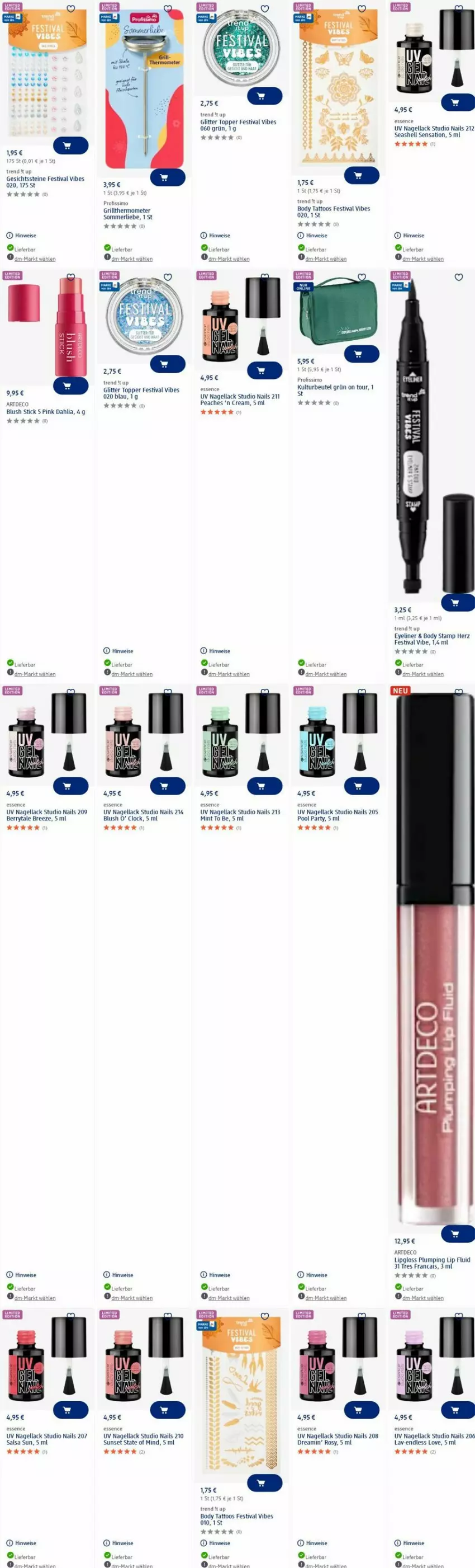 Aktueller Prospekt Dm Drogerie - Prospekte - von 23.06 bis 02.07.2025 - strona 13 - produkty: beutel, body, bree, eis, Eyeliner, grill, lack, Lipgloss, merl, mint, Nagellack, pool, Salsa, thermometer, Ti, topper