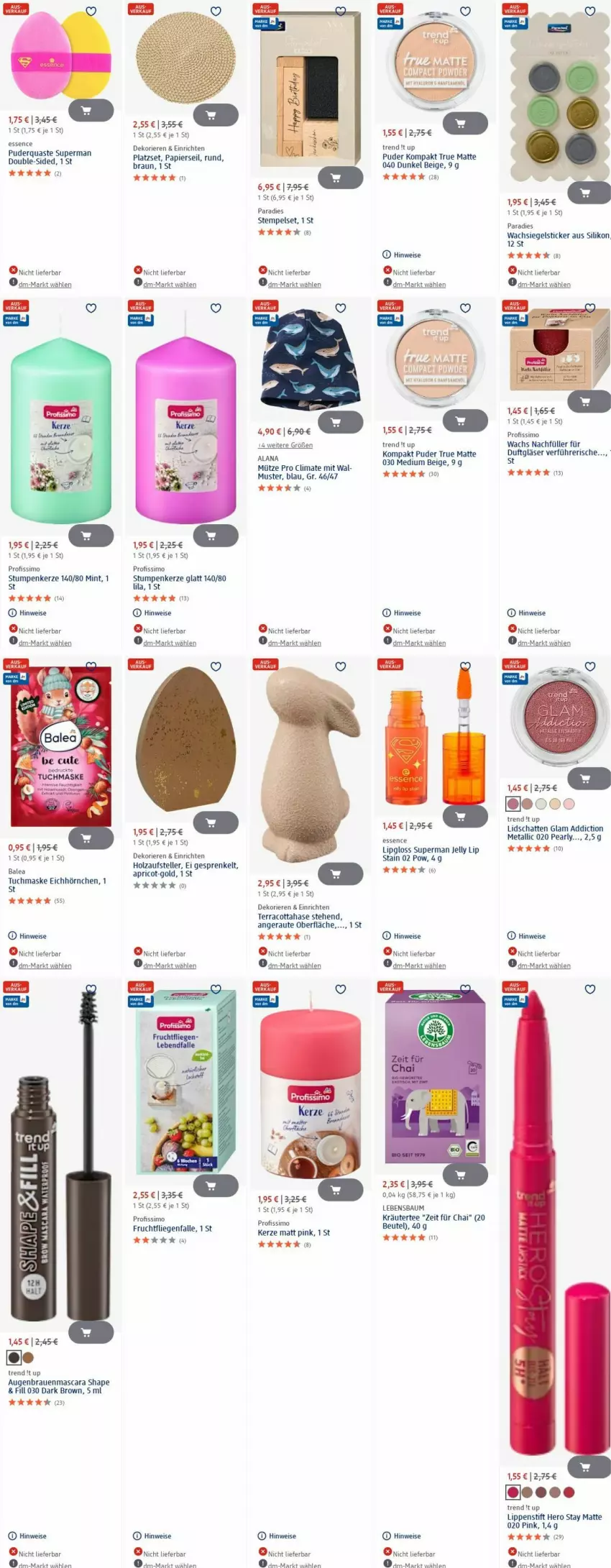 Aktueller Prospekt Dm Drogerie - Prospekte - von 23.06 bis 02.07.2025 - strona 30 - produkty: Bau, beutel, braun, eis, elle, frucht, Gläser, hero, Holz, hörnchen, kerze, kräuter, Liege, Lipgloss, Lippenstift, Mascara, mint, Mütze, papier, Profissimo, sim, tee, teller, Ti