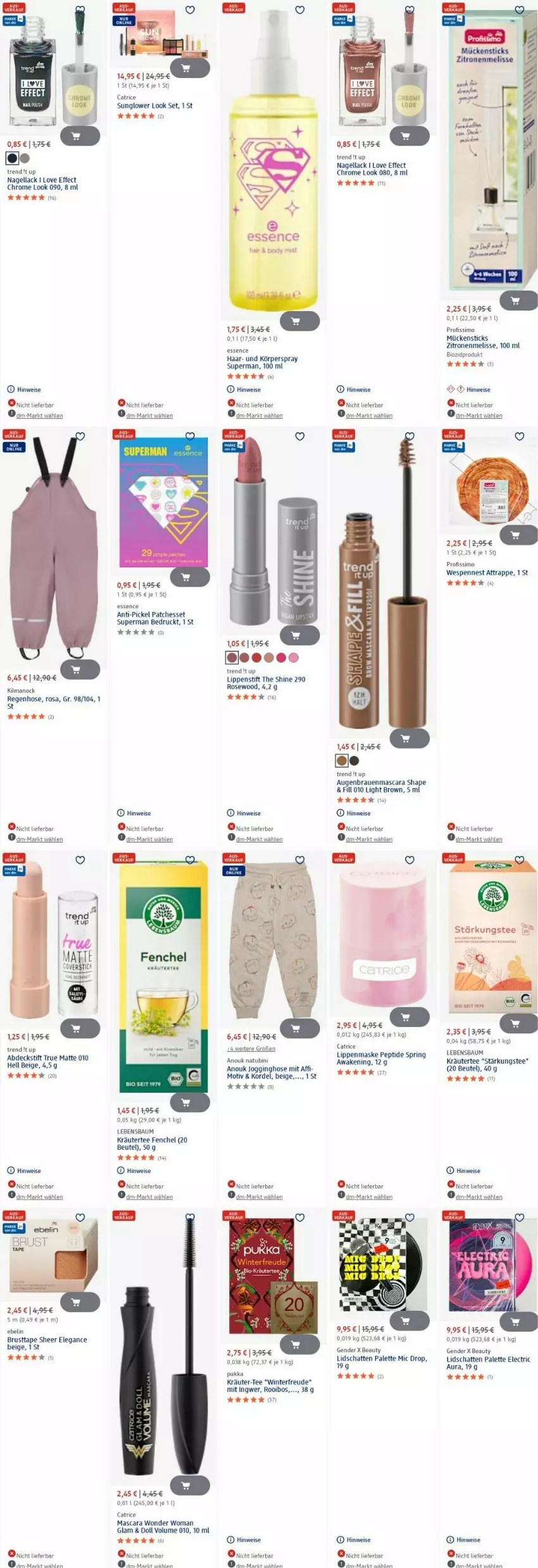 Aktueller Prospekt Dm Drogerie - Prospekte - von 23.06 bis 02.07.2025 - strona 31 - produkty: Abdeckstift, Bau, beutel, bio, Effect, eis, fenchel, gin, hose, ingwer, Jogginghose, Körperspray, kräuter, lack, Lippenstift, Mascara, Maske, Nagellack, Palette, penne, Profissimo, ring, sim, tee, Ti, zitrone, zitronen