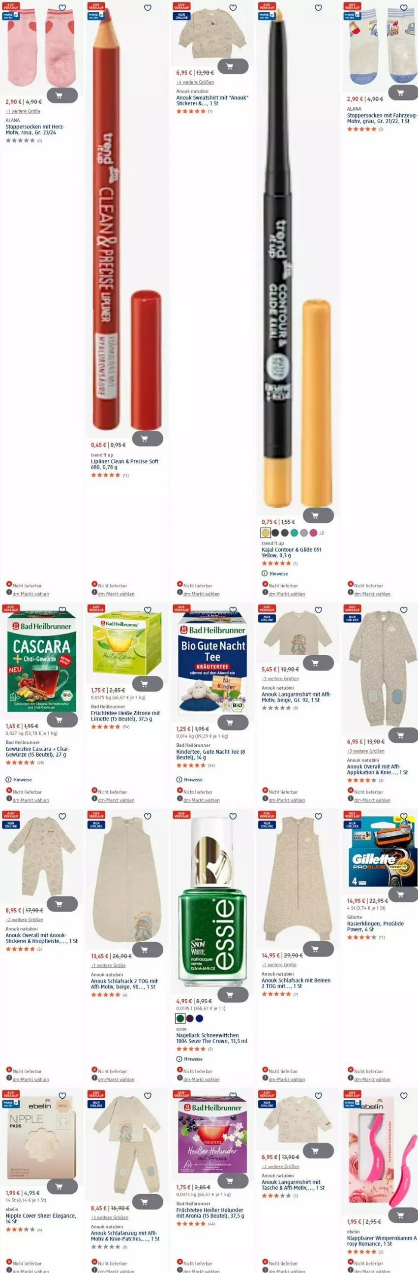Aktueller Prospekt Dm Drogerie - Prospekte - von 23.06 bis 02.07.2025 - strona 32 - produkty: Anzug, Bad, beutel, eis, früchte, Früchtetee, gewürz, gillette, holunder, Kinder, kräuter, lack, Langarmshirt, limette, Mett, Nagellack, Overall, Rasierklinge, rasierklingen, sac, Schlafanzug, schlafsack, shirt, socken, Sweatshirt, Tasche, tee, Ti, topper, uhr, zitrone, ZTE