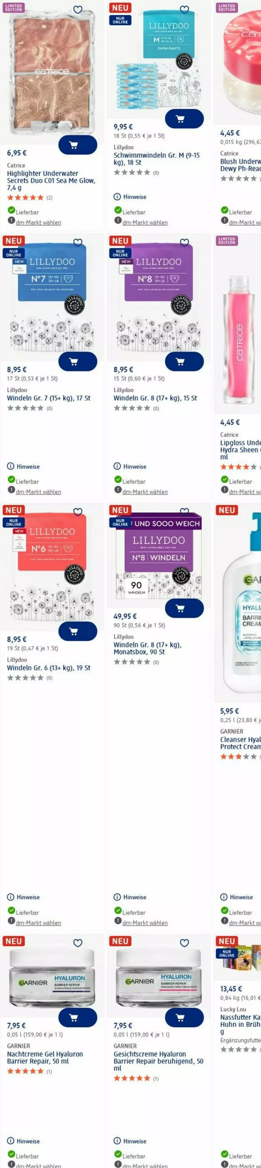 Aktueller Prospekt Dm Drogerie - Prospekte - von 23.06 bis 02.07.2025 - strona 4 - produkty: creme, Creme gel, eis, garnier, Gesichtscreme, hyaluron, Lipgloss, nachtcreme, nassfutter, windeln