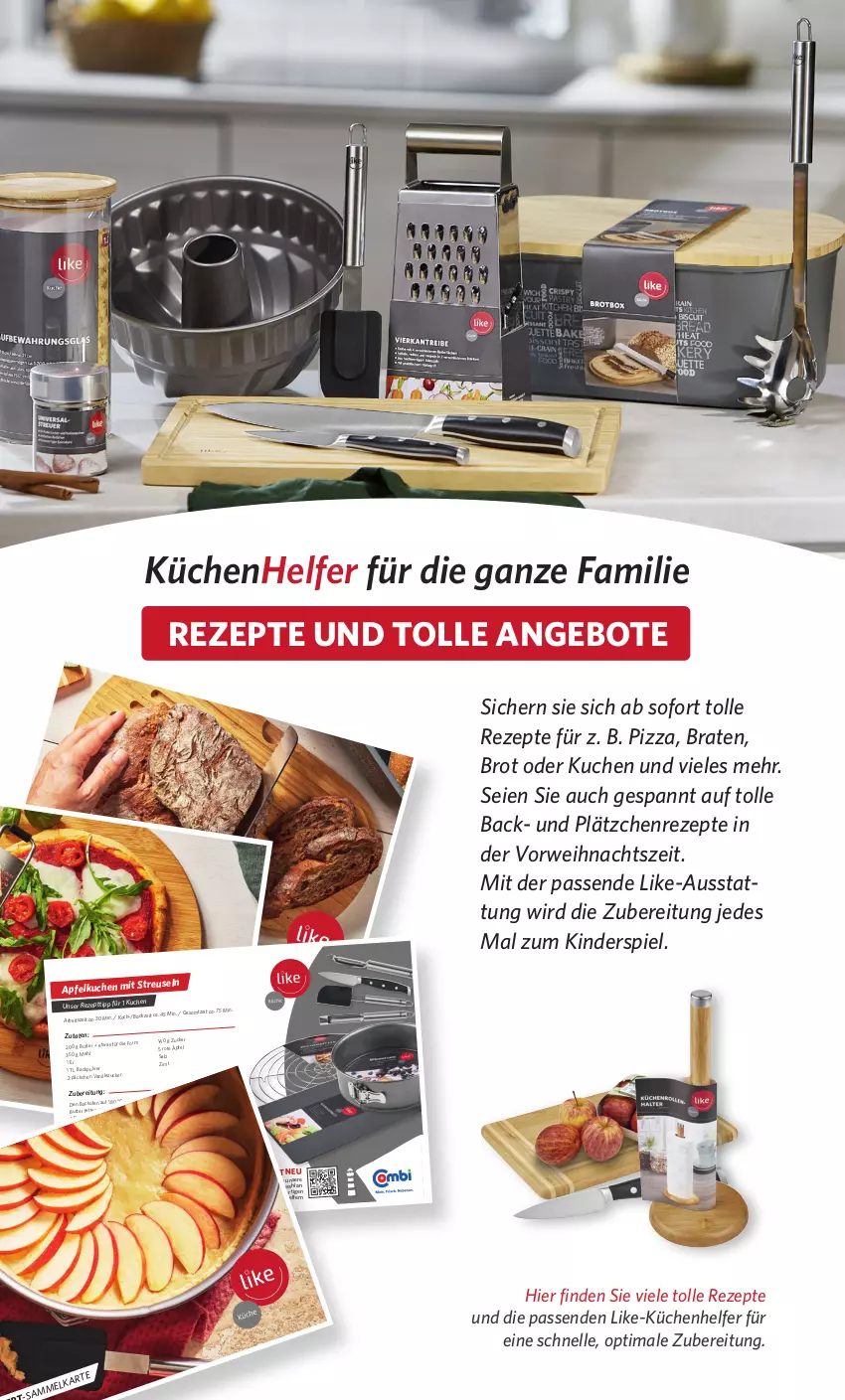 Aktueller Prospekt Combi - Prospekte - von 01.11 bis 11.11.2023 - strona 3 - produkty: angebot, angebote, apfel, Apfelkuchen, backofen, braten, braun, brot, butter, decke, elle, Kinder, Kinderspiel, kleid, küche, kuchen, Küchen, Küchenhelfer, Lätzche, mehl, Ofen, pizza, rezept, rezepte, ring, rwe, salz, Springform, Ti, vanille, zucker