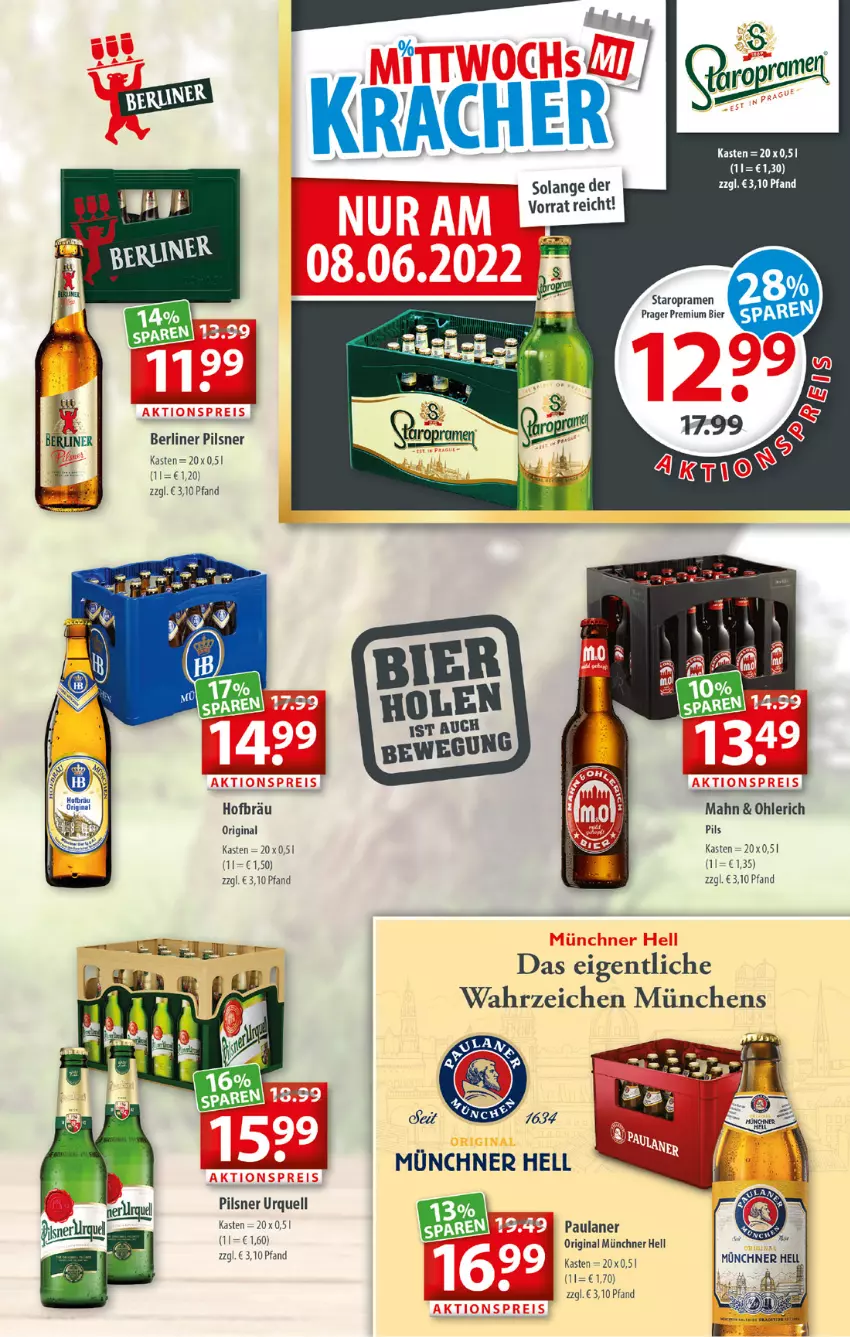 Aktueller Prospekt Getraenkeland - von 30.05 bis 11.06.2022 - strona 3 - produkty: berliner, bier, gin, Paula, paulaner, pils, pilsner, pilsner urquell, Staropramen