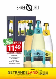 Gazetka promocyjna Getraenkeland - Gazetka - ważna od 11.06 do 11.06.2022 - strona 12 - produkty: aktionspreis, bitter lemon, eis, Elan, getränk, getränke, gin, ginger, ginger ale, reis, Spreequell, Ti, tonic, tonic water