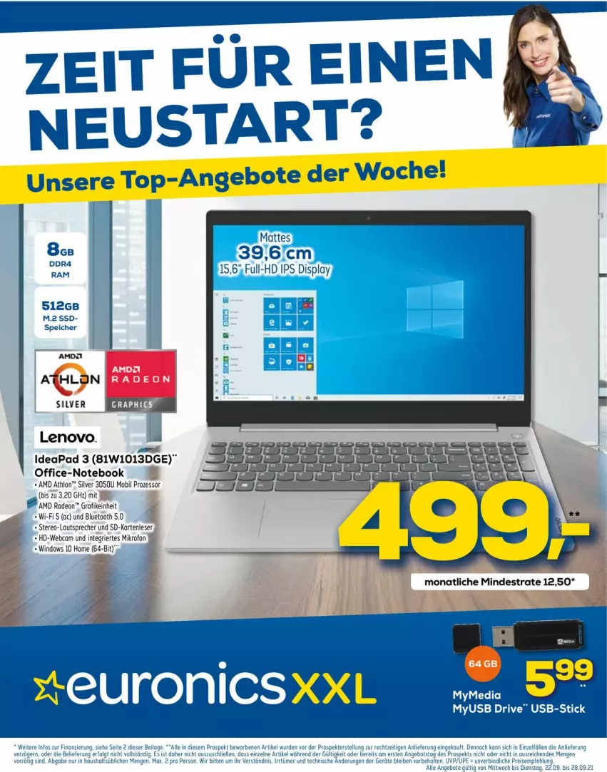 Aktueller Prospekt Euronics - Prospekte - von 22.09 bis 29.09.2021 - strona 1