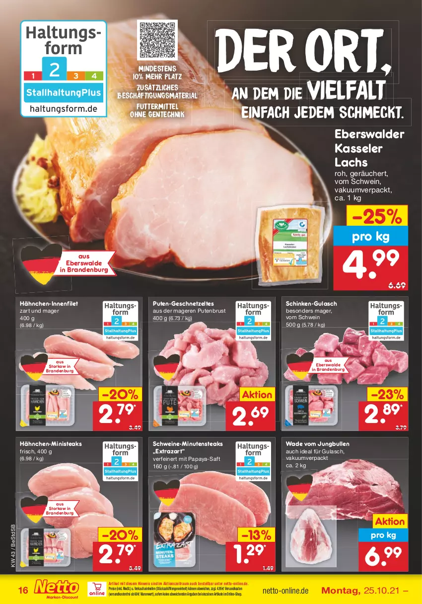 Aktueller Prospekt Netto Marken-Discount - Filial Angebote - von 25.10 bis 30.10.2021 - strona 16