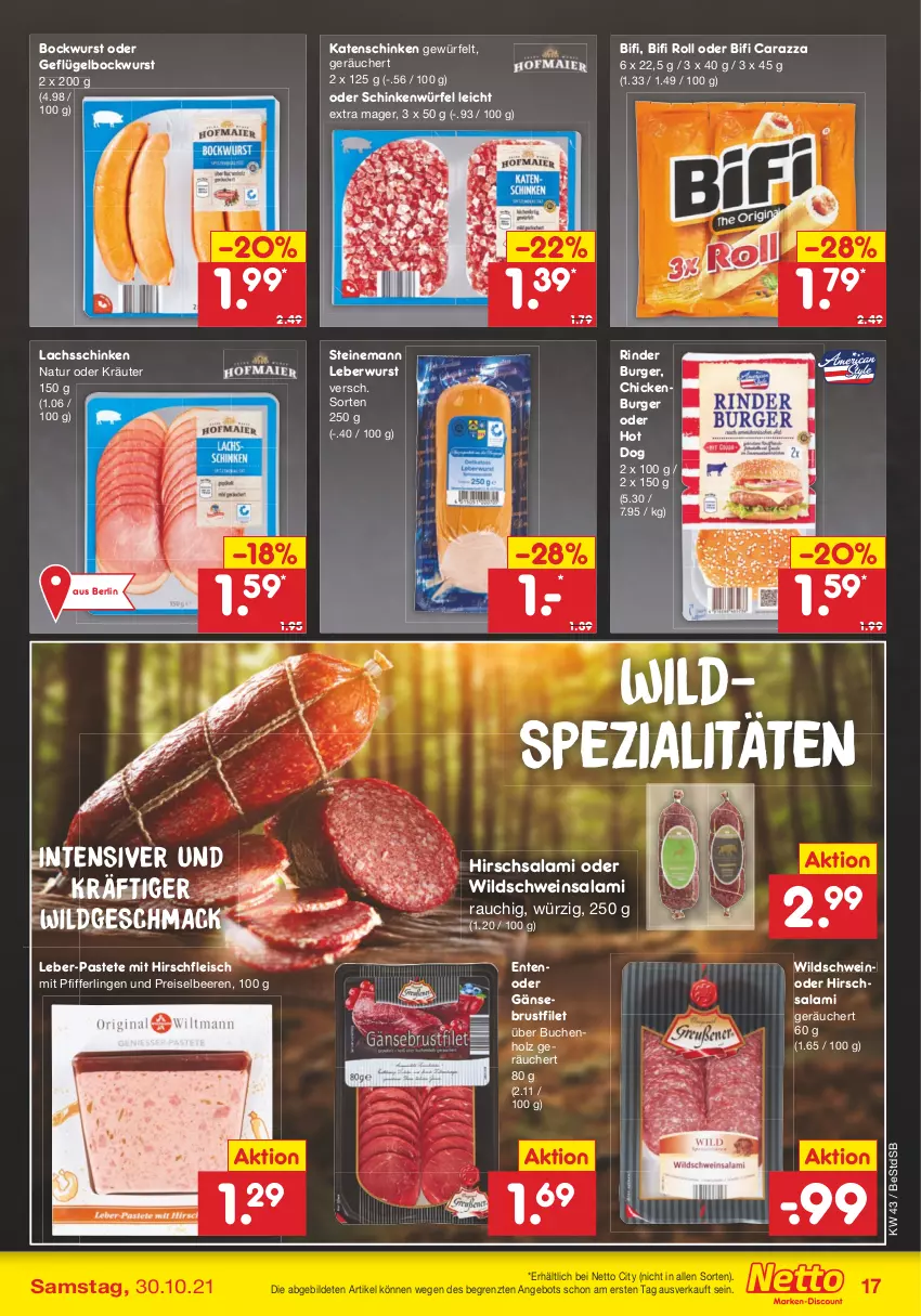 Aktueller Prospekt Netto Marken-Discount - Filial Angebote - von 25.10 bis 30.10.2021 - strona 17