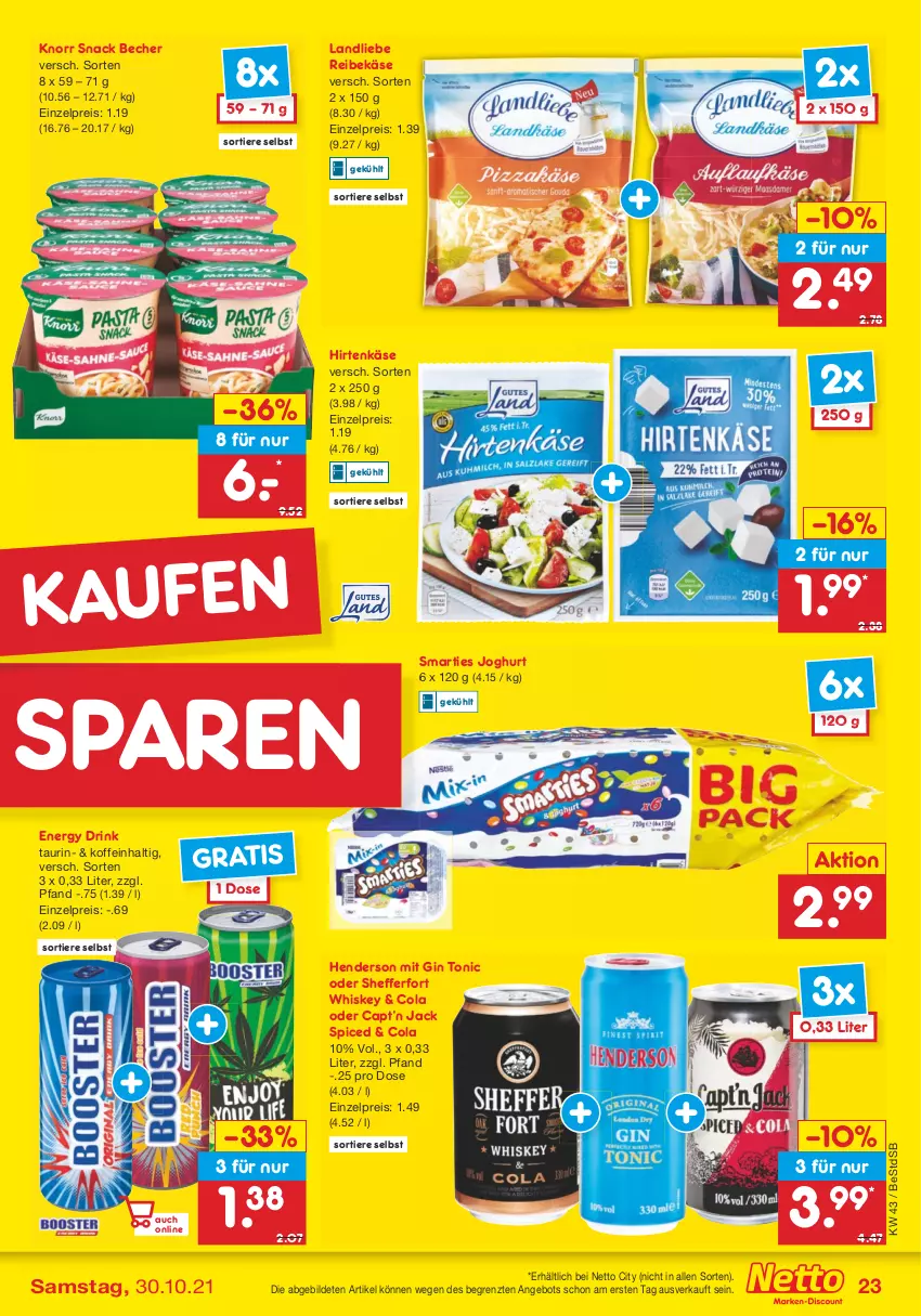 Aktueller Prospekt Netto Marken-Discount - Filial Angebote - von 25.10 bis 30.10.2021 - strona 23