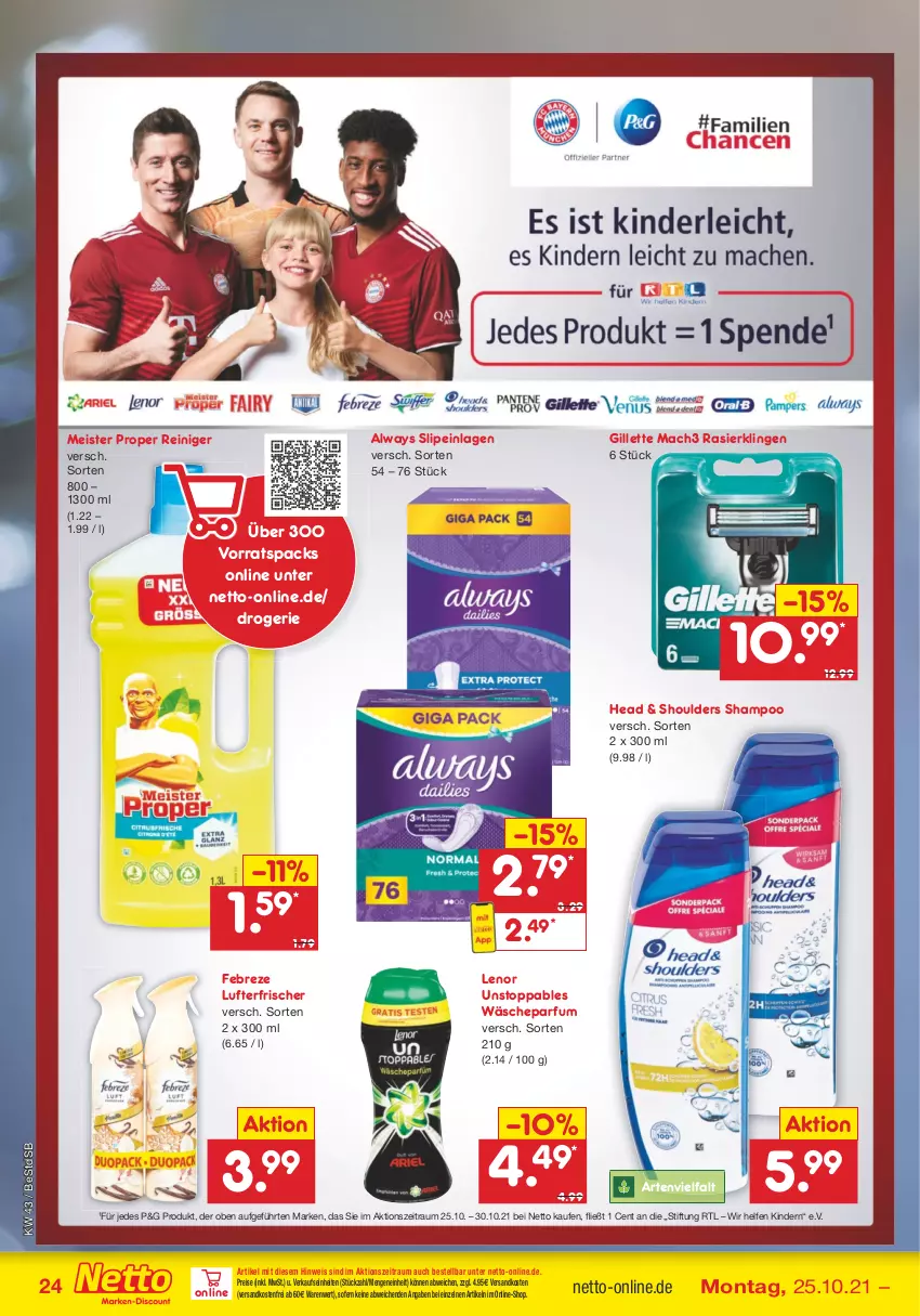 Aktueller Prospekt Netto Marken-Discount - Filial Angebote - von 25.10 bis 30.10.2021 - strona 24