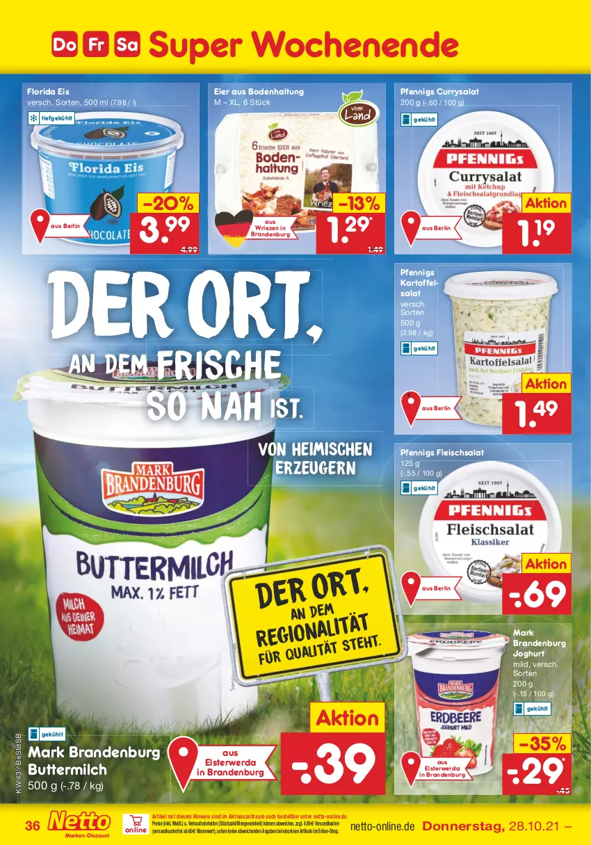 Aktueller Prospekt Netto Marken-Discount - Filial Angebote - von 25.10 bis 30.10.2021 - strona 36