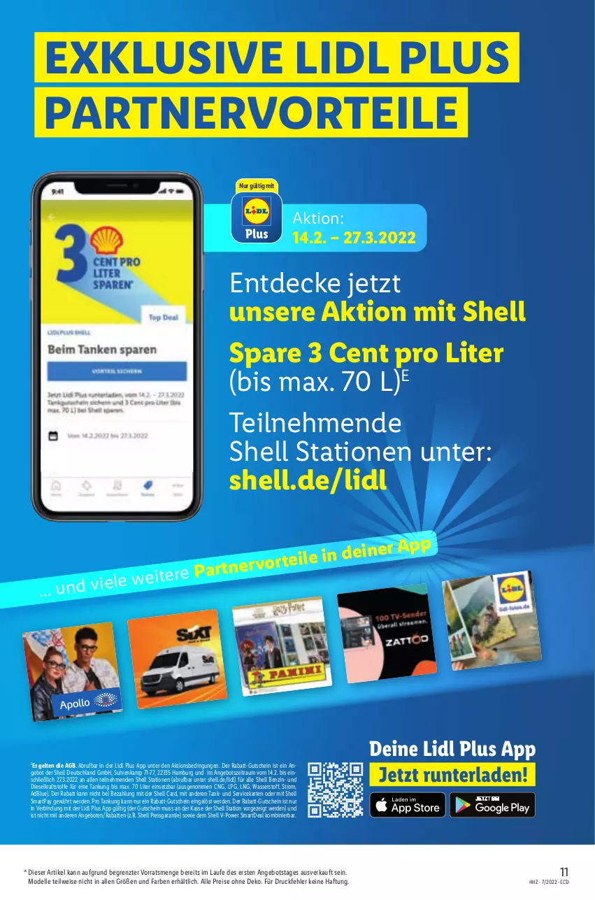 Aktueller Prospekt Lidl - Aktionsprospekt - von 14.02 bis 19.02.2022 - strona 11 - produkty: adblue, angebot, angebote, decke, dell, Diesel, eis, elle, erde, gutschein, kraft, Mode, reis, Ti, uhr, wasser, ZTE