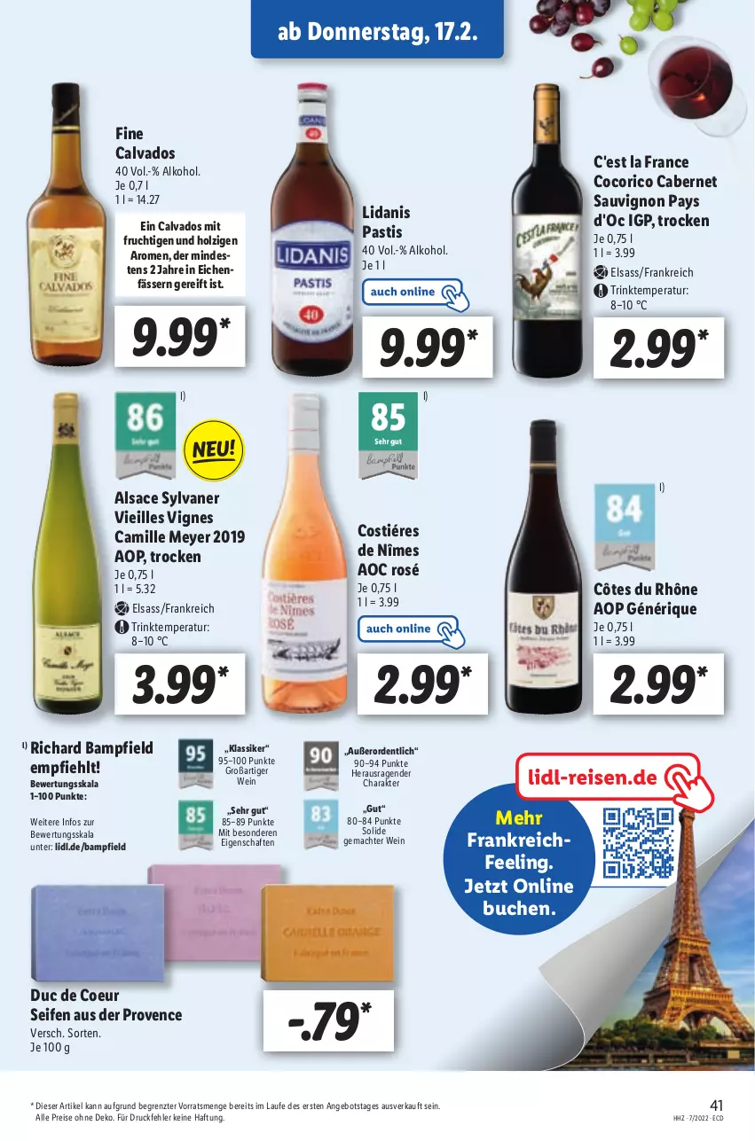 Aktueller Prospekt Lidl - Aktionsprospekt - von 14.02 bis 19.02.2022 - strona 41 - produkty: alkohol, angebot, asti, buch, cabernet, cabernet sauvignon, eis, frucht, Holz, mac, mit frucht, reis, sac, sauvignon, Seife, Ti, wein, ZTE