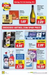 Gazetka promocyjna Lidl - Aktionsprospekt - Gazetka - ważna od 19.02 do 19.02.2022 - strona 10 - produkty: alleinfuttermittel, dallmayr, ecco, eis, Floralys, frizzante, kaffee, kaffeepads, lenor, ndk, papier, Pods, prosecco, Rauch, reiniger, reis, rwe, sagrotan, Schal, Schale, sheba, Ti, toilettenpapier