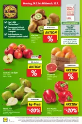 Gazetka promocyjna Lidl - Aktionsprospekt - Gazetka - ważna od 19.02 do 19.02.2022 - strona 2 - produkty: Abtei, aktionspreis, angebot, Birnen, discount, eis, frucht, früchte, grapefruit, kiwi, LG, magazin, obst, Obst und Gemüse, paprika, reis, Ti, und gemüse