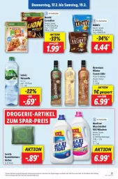 Gazetka promocyjna Lidl - Aktionsprospekt - Gazetka - ważna od 19.02 do 19.02.2022 - strona 35 - produkty: alkohol, angebot, berentzen, cerealien, Desinfektion, drogerie-artikel, eis, elle, likör, natur, nestlé, preisvorteil, reis, rel, teller, Ti, tücher, volvic, waschmittel, ZTE