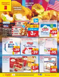 Gazetka promocyjna Netto Marken-Discount - Filial-Angebote - Gazetka - ważna od 12.02 do 12.02.2022 - strona 14 - produkty: almighur, almighurt, arla, arla buko, Buko, chili, coppenrath, decke, dessert, ehrmann, ehrmann almighurt, eis, frischkäse, früchte, jalapeño, Käse, kuchen, kühlregal, Lust auf Kuchen, milch, Müller, ndk, nuggets, pudding, regal, reis, Ti, vanille, versandkostenfrei