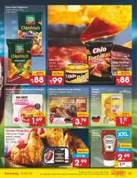 Gazetka promocyjna Netto Marken-Discount - Filial-Angebote - Gazetka - ważna od 12.02 do 12.02.2022 - strona 19 - produkty: angebot, beef, braten, burger, chicken nuggets, chicken wings, chili, chips, chipsfrisch, dip, funny-frisch, gewürz, heinz, hot chili, Käse, ketchup, nuggets, Pulled Pork, sac, sauce, Ti, tomato ketchup, tortilla, tortillas, ZTE