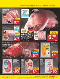 Gazetka promocyjna Netto Marken-Discount - Filial-Angebote - Gazetka - ważna od 12.02 do 12.02.2022 - strona 31 - produkty: angebot, bacon, braten, Brühwurst, buch, Edelsalami, Falsches Filet, filet, Holz, knoblauch, Knoblauchbrühwurst, krustenbraten, paprika, Ria, rind, salami, schinken, schwein, schweine, steak, Ti, wein, weine, wurst, ZTE