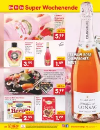 Gazetka promocyjna Netto Marken-Discount - Filial-Angebote - Gazetka - ważna od 12.02 do 12.02.2022 - strona 38 - produkty: Alpenhain, beere, brut, champagne, champagner, cocktail, eier, eierlikör, eis, flasche, frucht, himbeer, himbeere, ingwer, Käse, likör, ndk, nudel, nudeln, reis, sauce, soja, sojasauce, Sushi, Ti, verpoorten, versandkostenfrei, wasa, wein