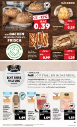 Gazetka promocyjna Kaufland - Prospekt - Gazetka - ważna od 23.10 do 23.10.2024 - strona 29 - produkty: angebot, angebote, auer, baguette, brot, brötchen, eier, eis, fleisch, geback, gurke, gurken, hot dog, Kaiser, kakao, Käse, kasseler, korn, Krustenbrot, mac, milch, mit würstchen, molkereiprodukte, natur, regal, reis, röstzwiebeln, salami, senf, sesam, Ti, tisch, wurst, würstchen, ZTE, zwiebel, zwiebeln