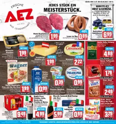 Gazetka promocyjna Aez - Prospekte - Gazetka - ważna od 05.08 do 05.08.2023 - strona 1 - produkty: alkohol, almighur, almighurt, barilla, Becher, beere, beeren, Berger, Bergkäse, brut, buch, cola, doppio passo, duplo, ehrmann, ehrmann almighurt, eis, flasche, fleisch, französischer weichkäse, frische milch, frischkäse, frucht, géramont, grill, grillo, hartkäse, heidelbeere, heidelbeeren, hofgut, Holz, italienische pasta, jacobs, joghur, joghurt, kaffee, kaffeepads, Käse, Kinder, kinder riegel, korb, kuchen, kühlschrank, lyoner, Meister, milch, mionetto, mövenpick, mövenpick eis, müsli, natur, nuss, obst, passo, pasta, Pfannkuchen, philadelphia, pizza, primitivo, puma, reis, riegel, rind, rinder, ring, rosato, salat, salate, schoko, Schrank, senseo, spumante, steak, Ti, vita, vitalis, vitalis müsli, wagner, weichkäse, weihenstephan, Yo, ZTE