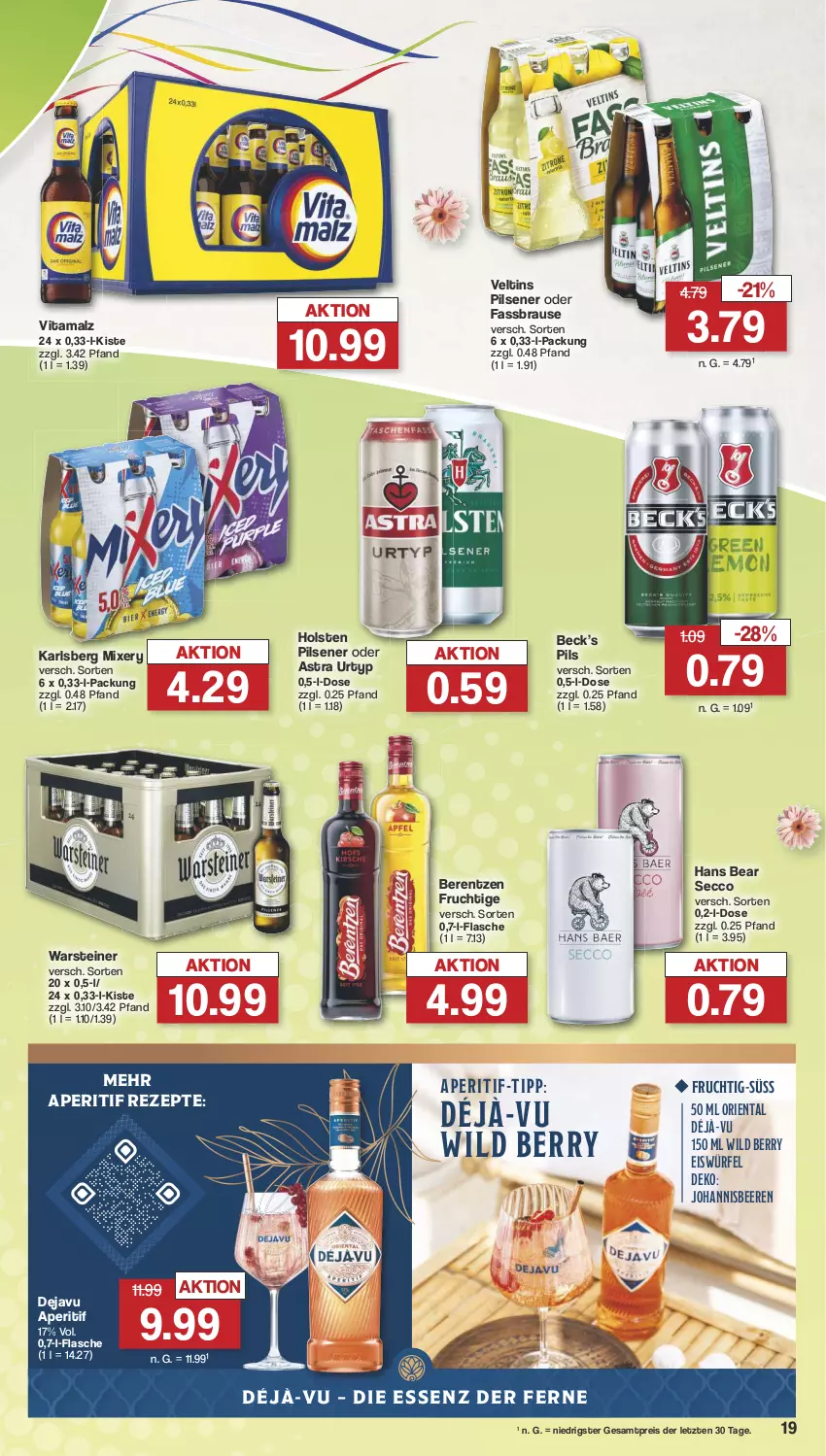 Aktueller Prospekt Famila - Prospekte - von 29.04 bis 04.05.2024 - strona 20 - produkty: aperitif, Astra, beere, beeren, berentzen, brause, ecco, eis, eiswürfel, fassbrause, flasche, frucht, holsten, holsten pilsener, johannisbeere, Johannisbeeren, karlsberg, karlsberg mixery, malz, Mixer, mixery, pils, pilsener, reis, rezept, rezepte, steiner, Ti, urtyp, veltins, veltins pilsener, vita, vitamalz, warsteiner, Wild, wild berry, würfel, ZTE