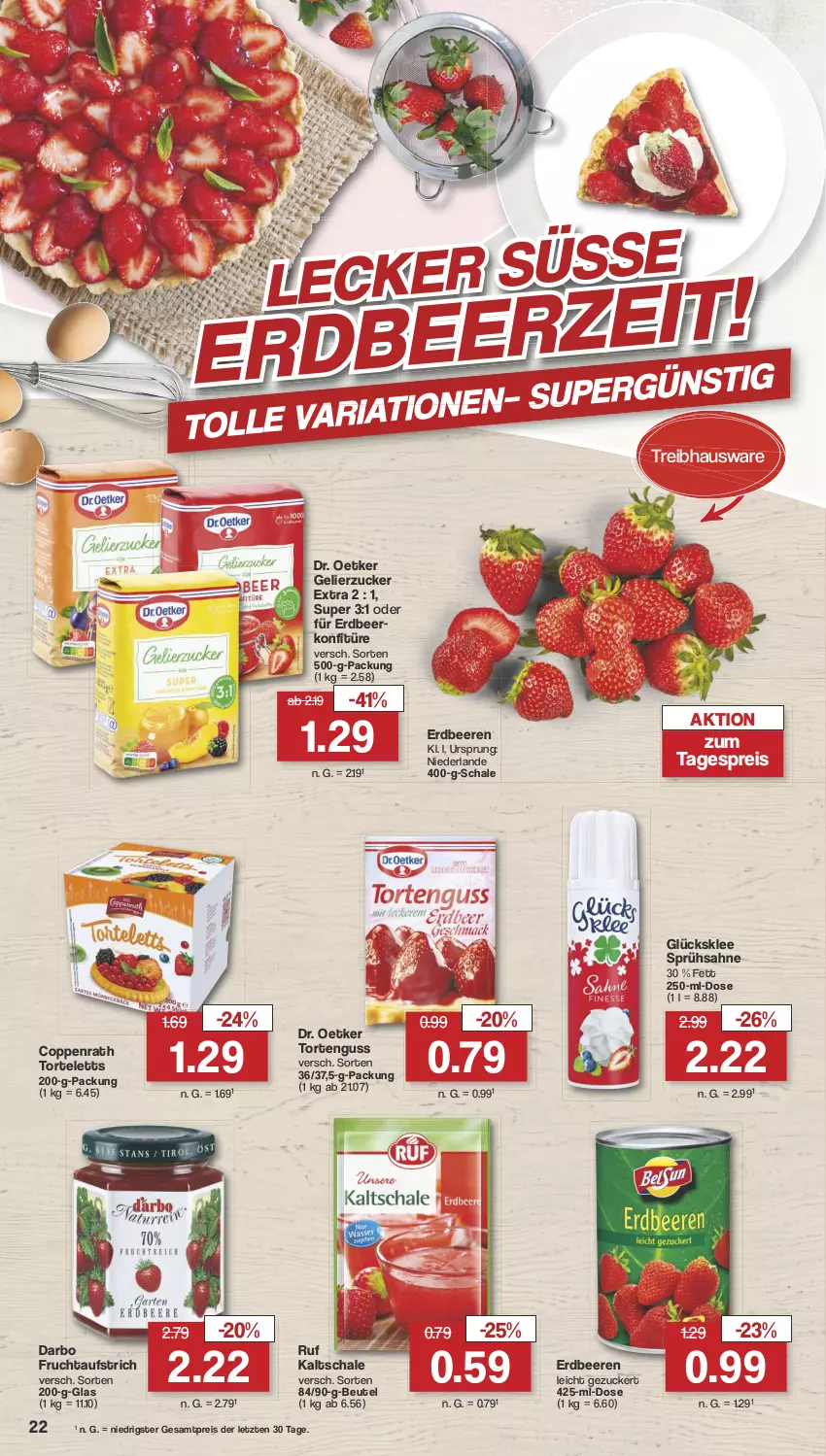 Aktueller Prospekt Famila - Prospekte - von 29.04 bis 04.05.2024 - strona 23 - produkty: aufstrich, beere, beeren, beutel, coppenrath, darbo, Dr. Oetker, eis, erdbeere, erdbeeren, frucht, fruchtaufstrich, gelierzucker, glücksklee, konfitüre, reis, sahne, Schal, Schale, Ti, torte, tortenguss, ZTE, zucker