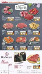 Gazetka promocyjna Famila - Prospekte - Gazetka - ważna od 04.05 do 04.05.2024 - strona 6 - produkty: braten, eis, ente, fleisch, Germ, gewürz, grill, gulasch, hackfleisch, lachs, Lachsbraten, Meister, natur, rind, rinder, rinderhackfleisch, Rinderroulade, rinderrouladen, rindfleisch, rouladen, rwe, Schal, Schale, schnitten, schnitzel, schwein, schweine, Ti, Tiere, wein, weine