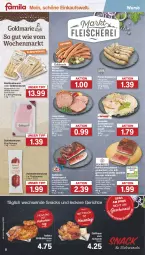 Gazetka promocyjna Famila - Prospekte - Gazetka - ważna od 04.05 do 04.05.2024 - strona 8 - produkty: auer, aufschnitt, axe, Bau, Bauer, Bauernschinken, beutel, bratwurst, eintopf, eis, fleisch, fleischkäse, gewürz, grill, grillbratwurst, grillhähnchen, grillhaxe, Haxe, kartoffel, Käse, kasseler, kochschinken, mac, marinade, Meister, Mett, mettwurst, nuss, Rauch, reis, rostbratwurst, rwe, salat, salz, schinken, schinkenwurst, schnitten, schwein, senf, snack, snacks, Speck, spinat, südtiroler, Ti, topf, wein, wiener, wiener würstchen, wurst, würstchen, zwiebel, zwiebelmettwurst