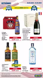 Gazetka promocyjna Metro - Wochen-Angebote Gastro - Gazetka - ważna od 31.05 do 31.05.2025 - strona 14 - produkty: angebot, Apple, ariel, Bau, baumwolle, Behälter, bier, bombay sapphire, brut, champagne, coupon, eis, erdinger, flasche, früchte, früchten, getränk, getränke, jack daniel, lebensmittel, Metro, metro gastro, Palette, papier, Pods, pril, reis, Ria, sapphire, Schal, Schale, sonderposten, spülmittel, Ti, tiefpreis, tücher, vollwaschmittel, waschmittel, weck, wolle, zitrone