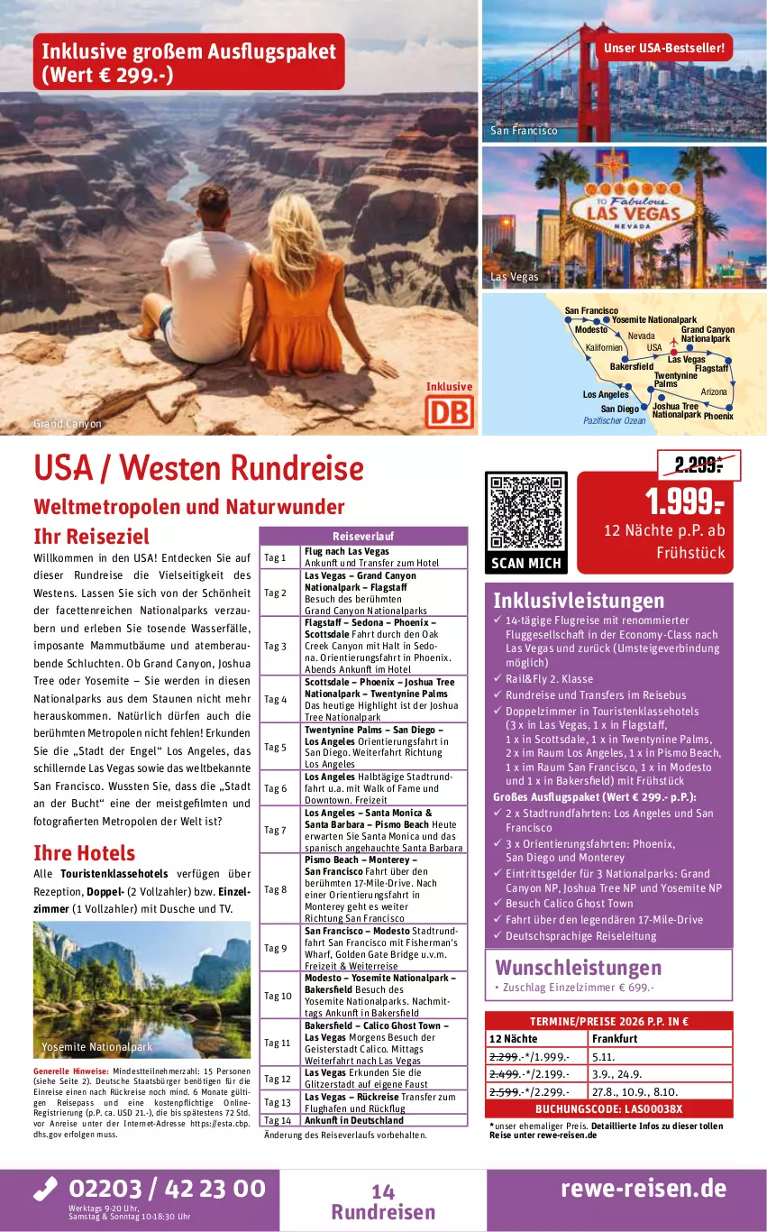 Aktueller Prospekt Rewe Reisen - Reiseprospekt - von 27.03 bis 24.04.2026 - strona 14 - produkty: aust, buch, decke, deutschsprachige reiseleitung, dusche, eis, elle, Engel, erde, fisch, fische, Fischer, Heu, inklusivleistungen, LG, mam, Metro, Mode, monte, natur, reis, reiseverlauf, rel, rezept, SANTE, Ti, uhr, wasser, Weste, Yo