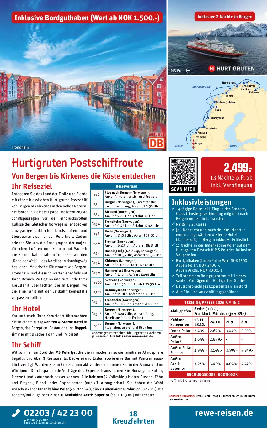 Aktueller Prospekt Rewe Reisen - Reiseprospekt - von 27.03 bis 24.04.2026 - strona 18 - produkty: bett, Betten, buch, decke, dusche, eis, elle, ente, erde, fenster, gin, inklusivleistungen, kreuzfahrten, LG, Liege, Meister, Mode, natur, Nordsee, pool, rama, reis, reiseverlauf, rel, rezept, rwe, SANTE, Ti, tisch, uhr, usb, Whirlpool
