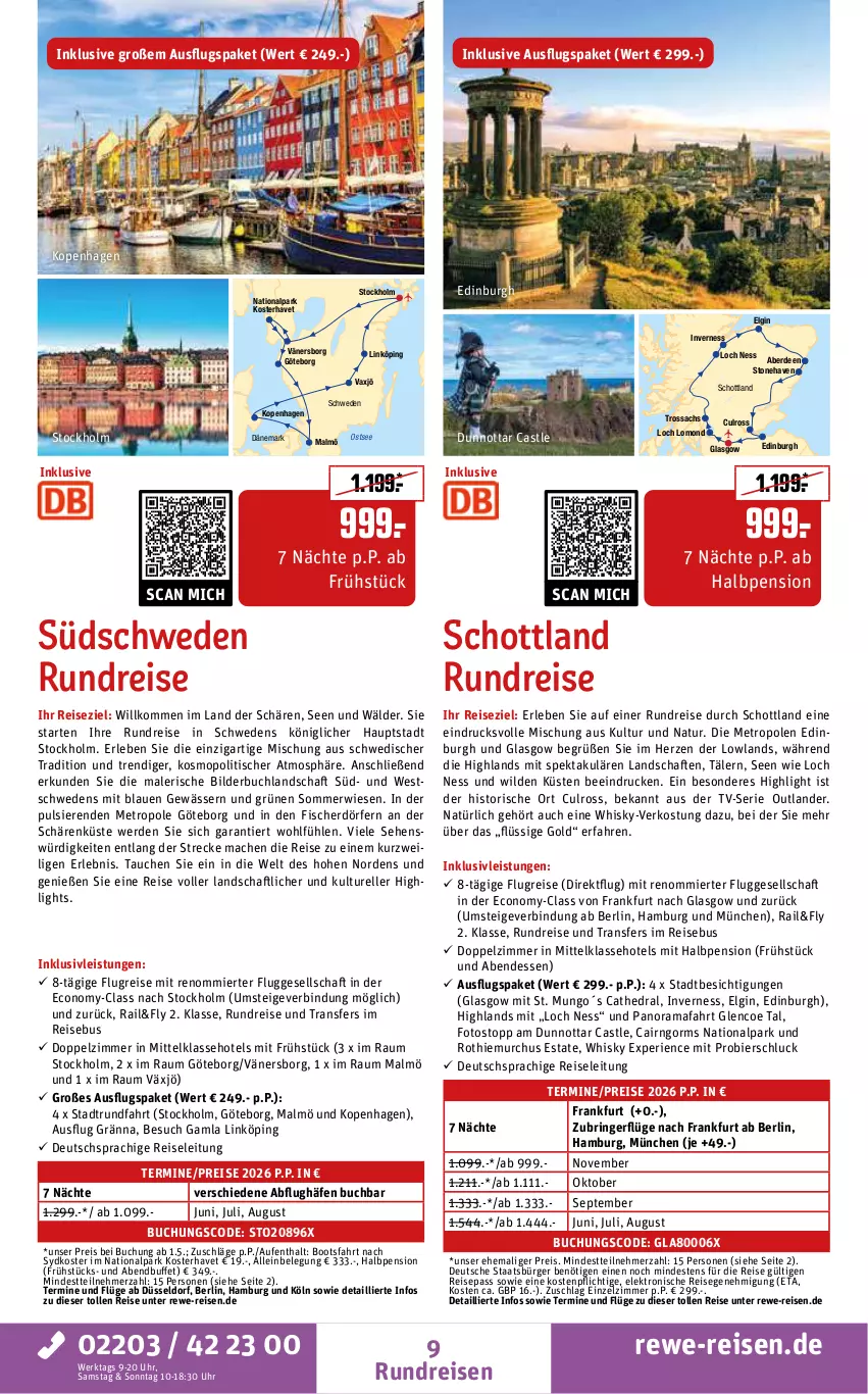 Aktueller Prospekt Rewe Reisen - Reiseprospekt - von 27.03 bis 24.04.2026 - strona 9 - produkty: bier, buch, deutschsprachige reiseleitung, eis, Elektro, elle, erde, fisch, fische, Fischer, gin, inklusivleistungen, lenco, LG, mac, Metro, natur, rama, reis, rel, ring, rwe, sac, schott, Ti, tisch, uhr, whisky, Wild